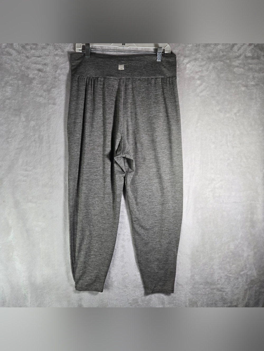 Vuori Lux Harem Pants Womens Size Large L Heather Gray High Waisted Pockets 24”